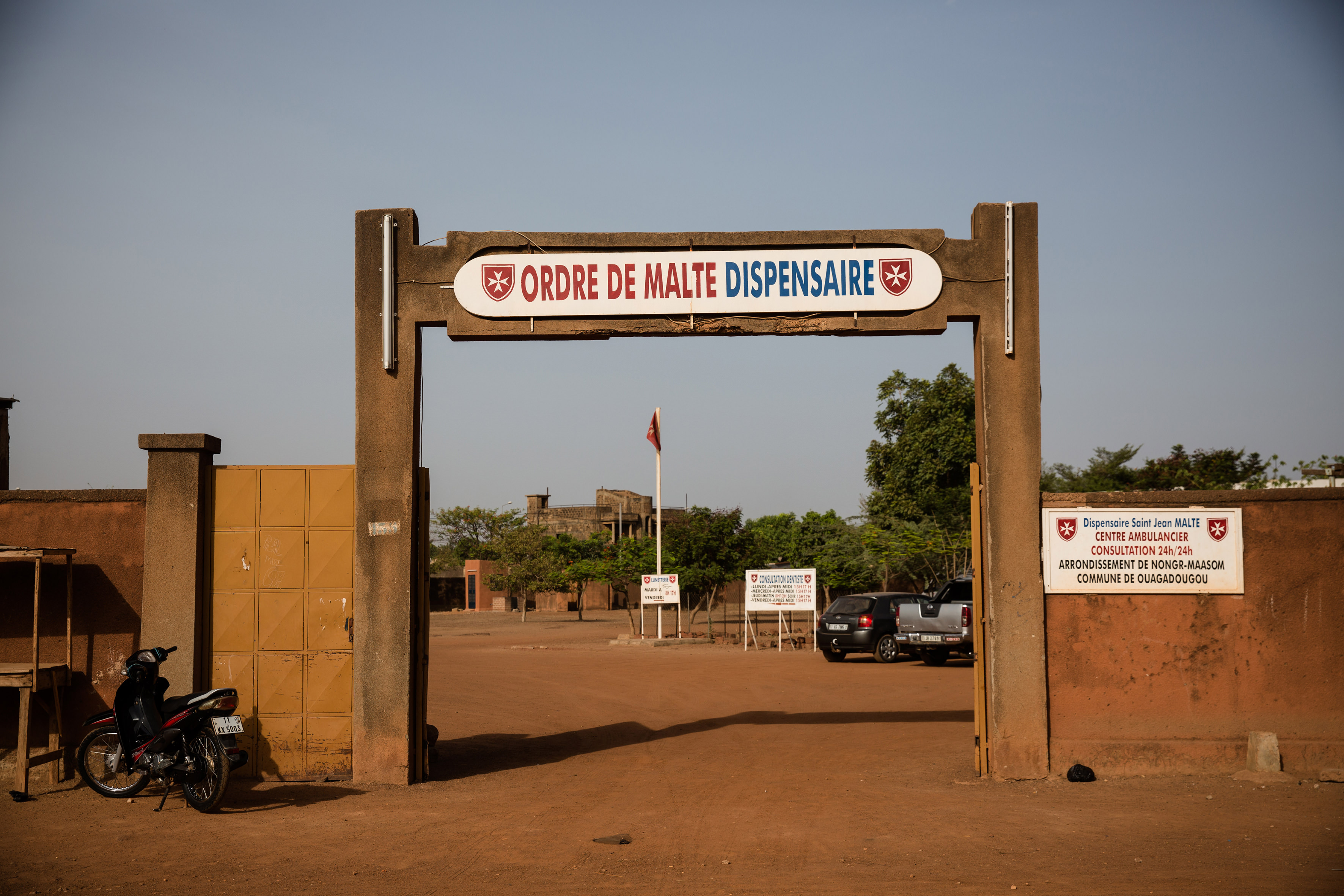 Le dispensaire de l'Ordre de Malte à Ouagadougou. 