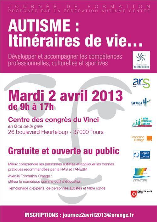 affiche conference autisme 2avril2013